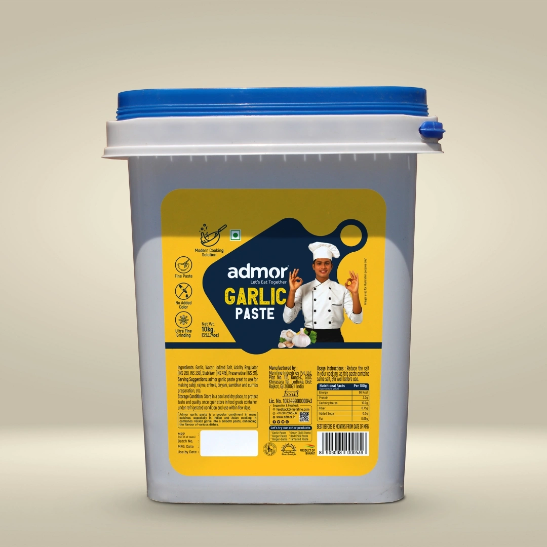 Garlic 10 kg Admor Garlic Paste 10Kg Pail Bucket - Image 1